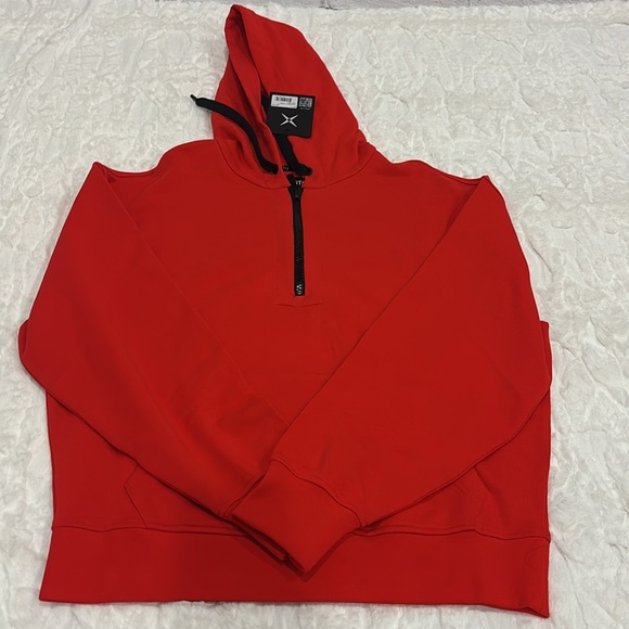GSTQ Quarter Zip Hoodie White Size Medium. - Picture 13 of 16
